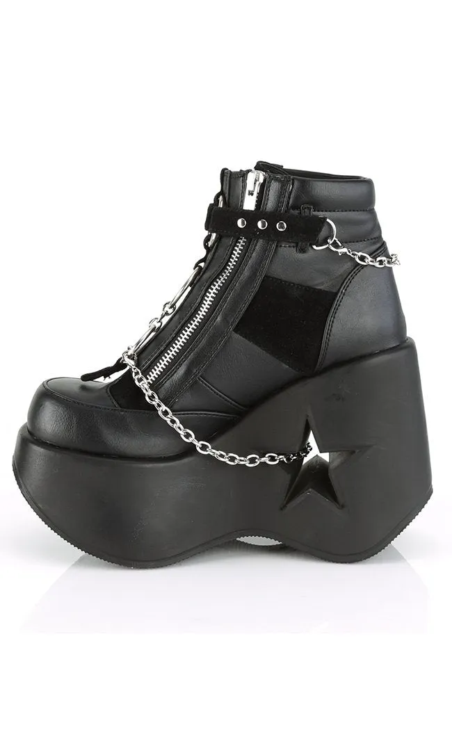 DYNAMITE-101 Black Ankle Boots