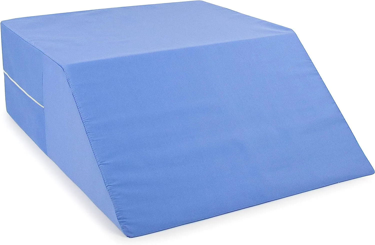 Elevated Leg Pillow I  Bed Wedge I Supportive Foam Wedge Pillow for Elevating Legs I Blue 8" x 20" x 24"