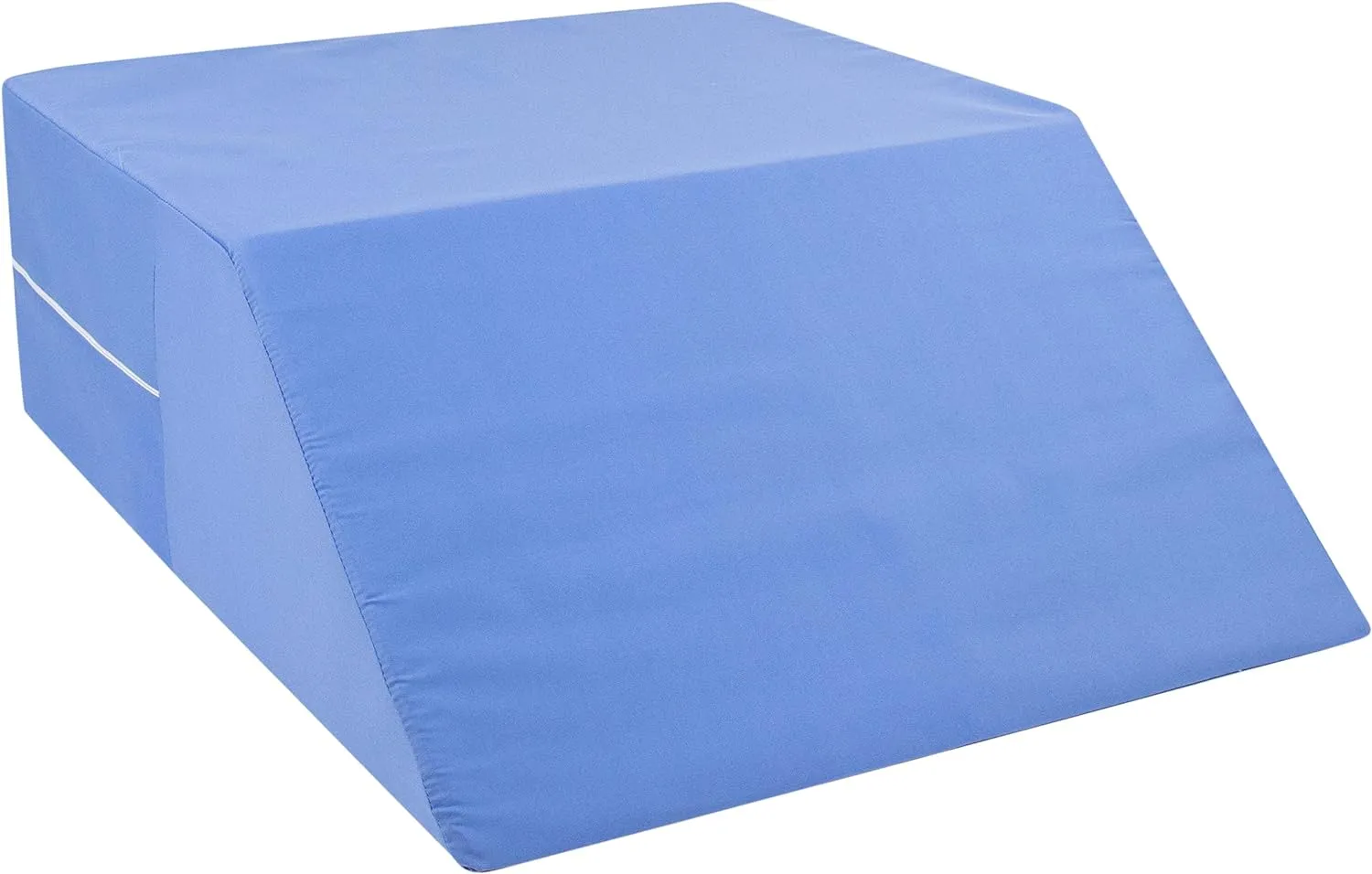 Elevated Leg Pillow I  Bed Wedge I Supportive Foam Wedge Pillow for Elevating Legs I Blue 8" x 20" x 24"