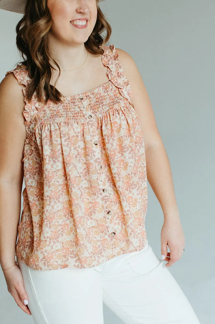 Elizabeth Smocked Tank