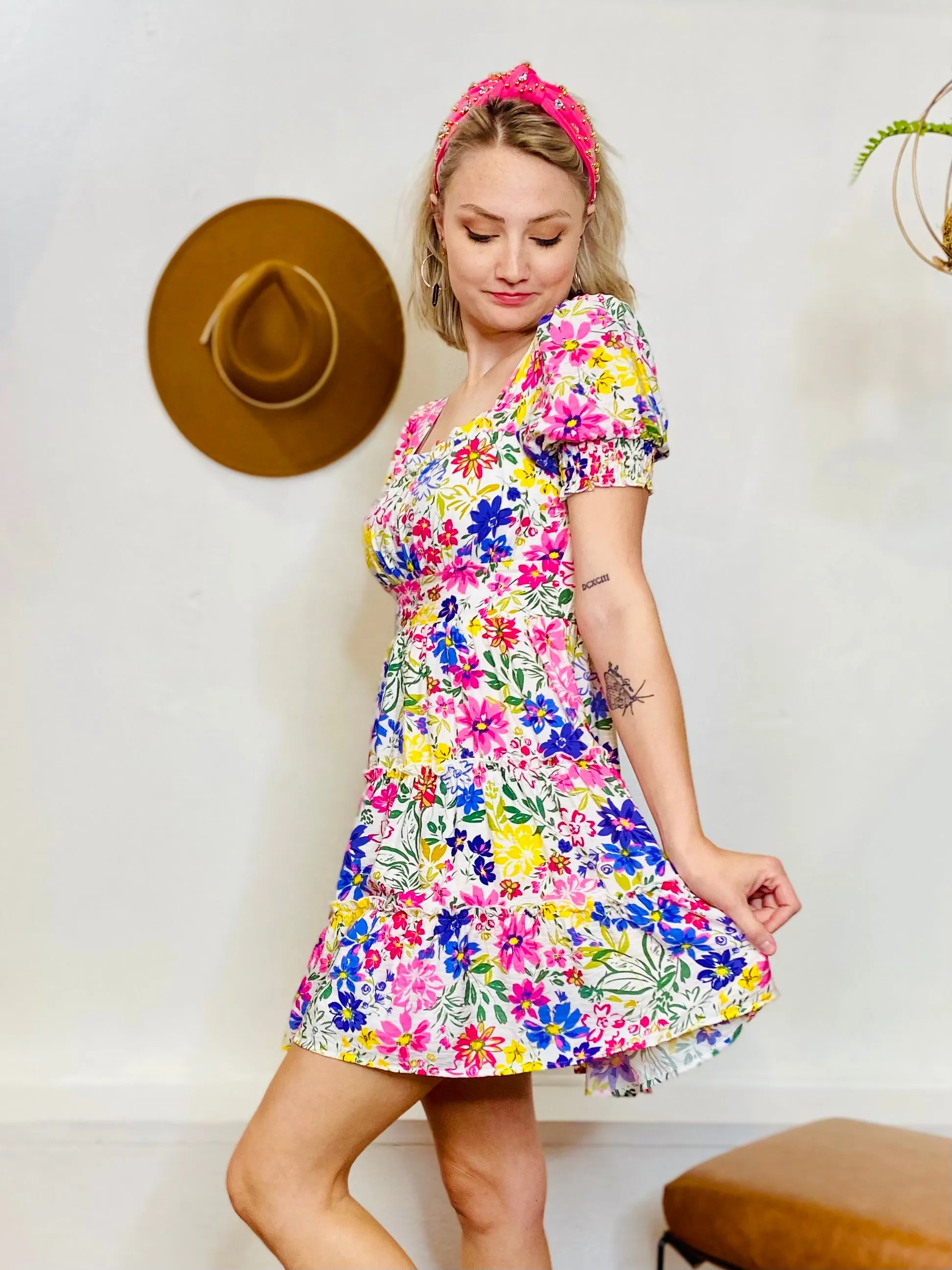 Elsey Floral Babydoll Dress