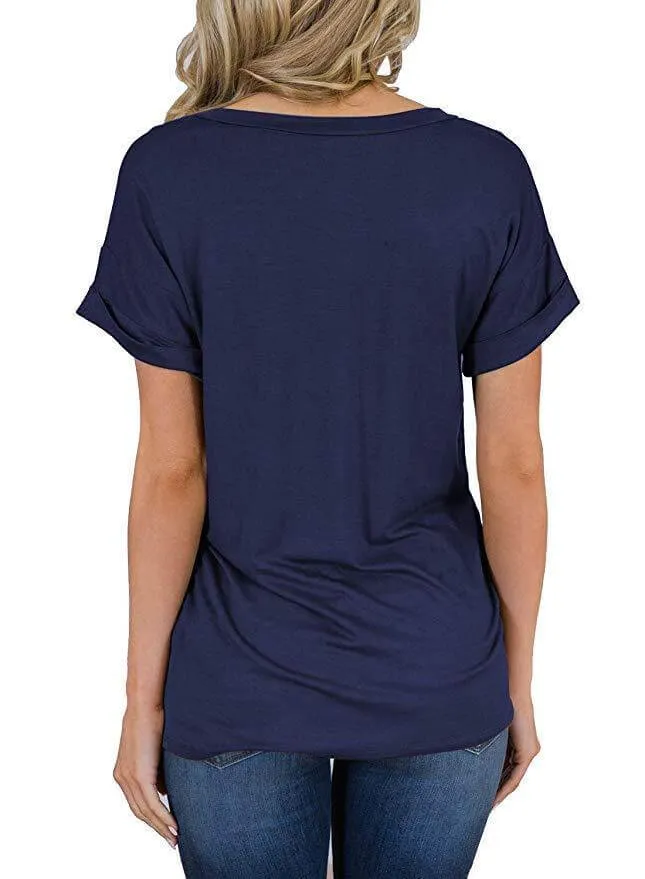 Everyday V-Neck Boyfriend Pocket Tee