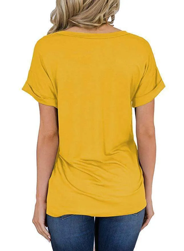 Everyday V-Neck Boyfriend Pocket Tee