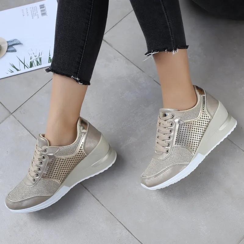 Fashionable Shoes for Bunions Platform Slip On Sneakers