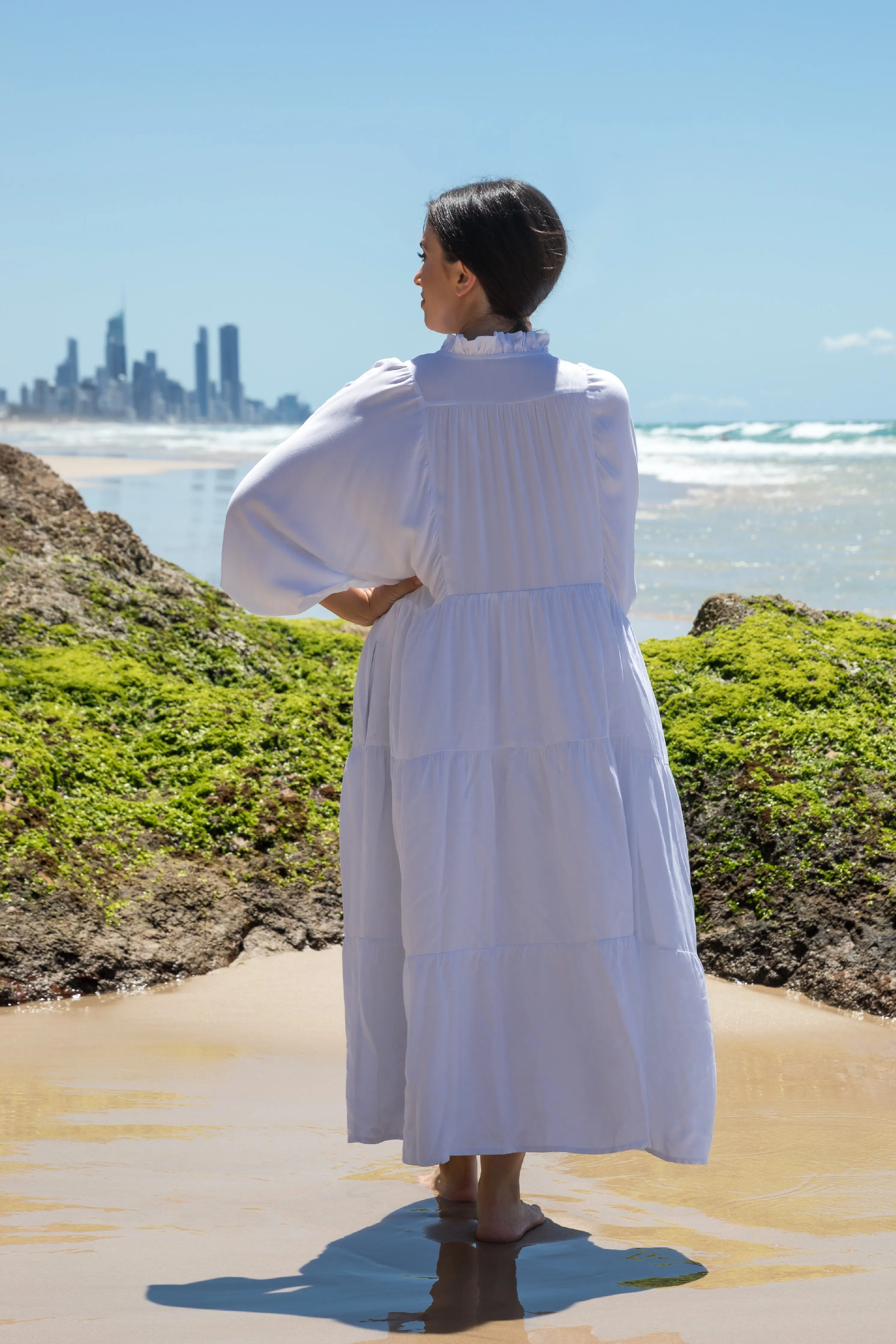 FINAL SALE Harvest Maxi Dress in White