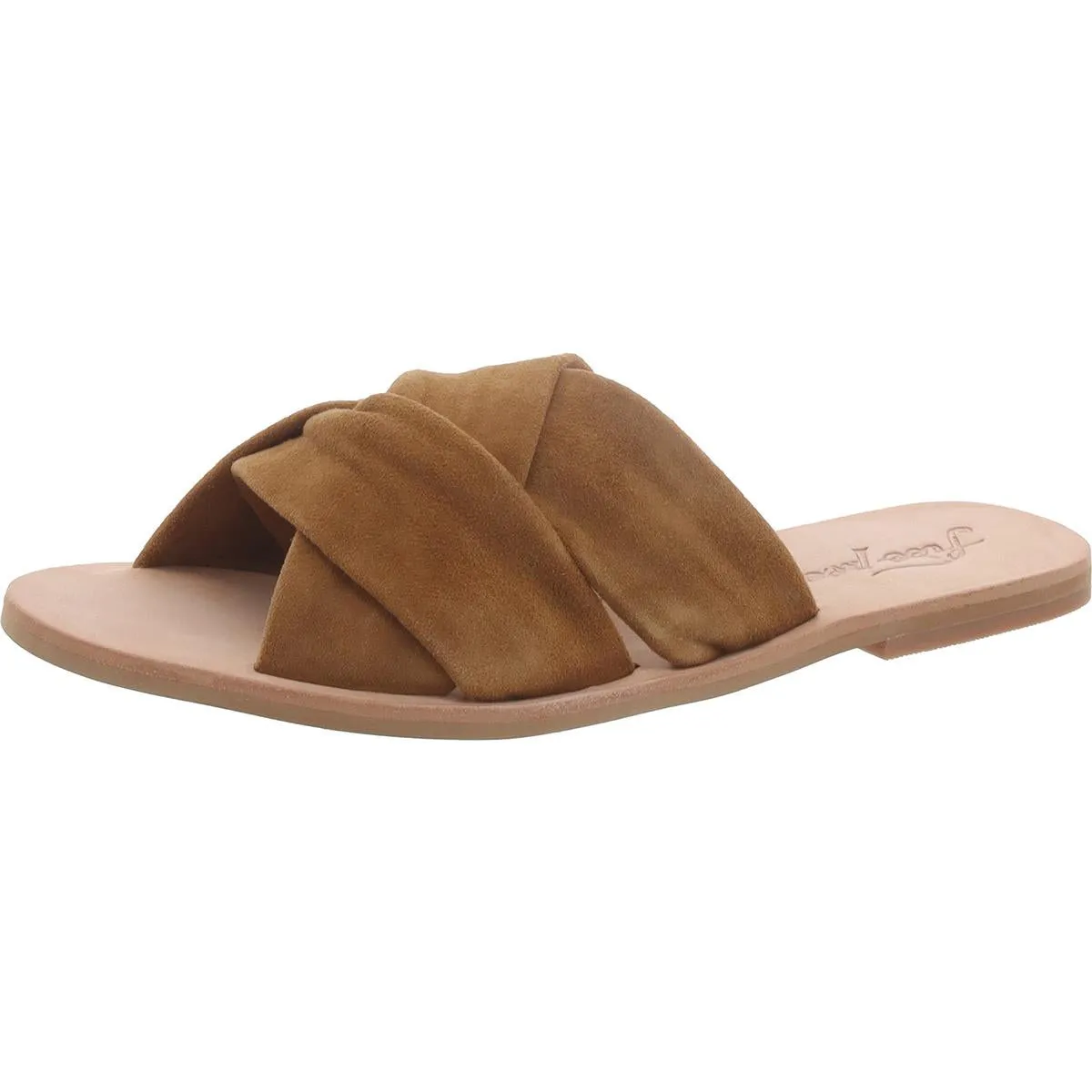 Free People Womens Rio Vista Suede Flats Slide Sandals