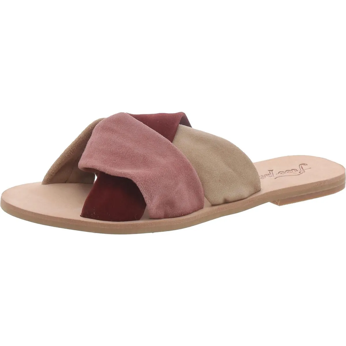 Free People Womens Rio Vista Suede Flats Slide Sandals