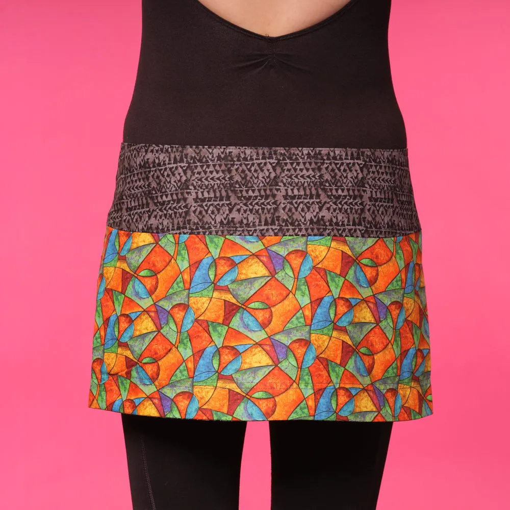 Geo Athletic Skirt