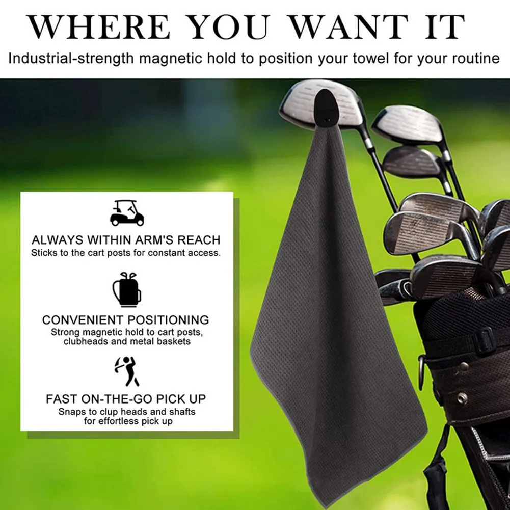 Golf Magnetic Microfiber Cleaning Towel