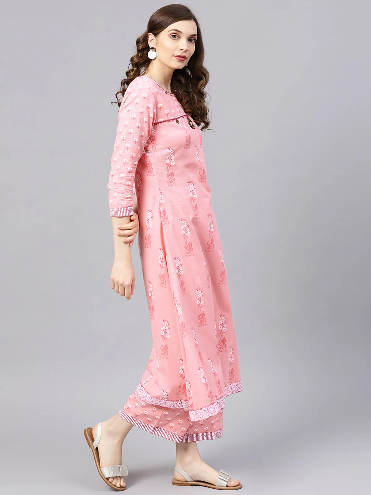 Gulabo - Pale Pink Anarkali Set