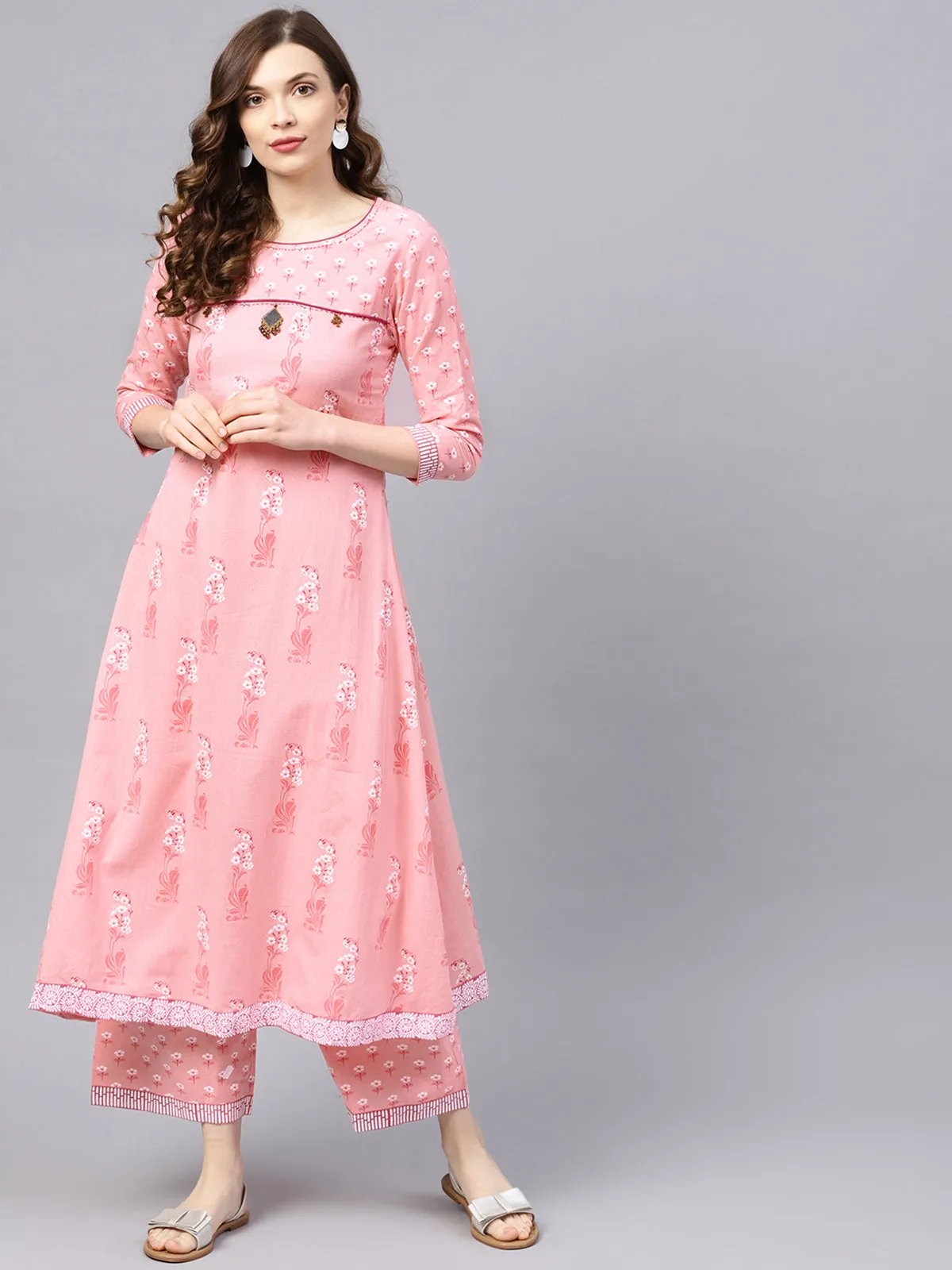 Gulabo - Pale Pink Anarkali Set