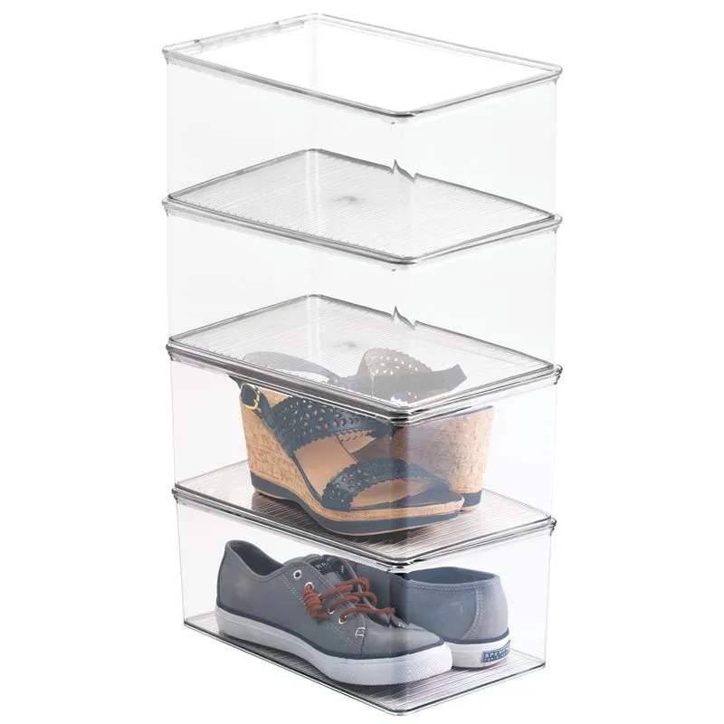 iDesign Closet Shoe Box- Wedge Pumps in Clear