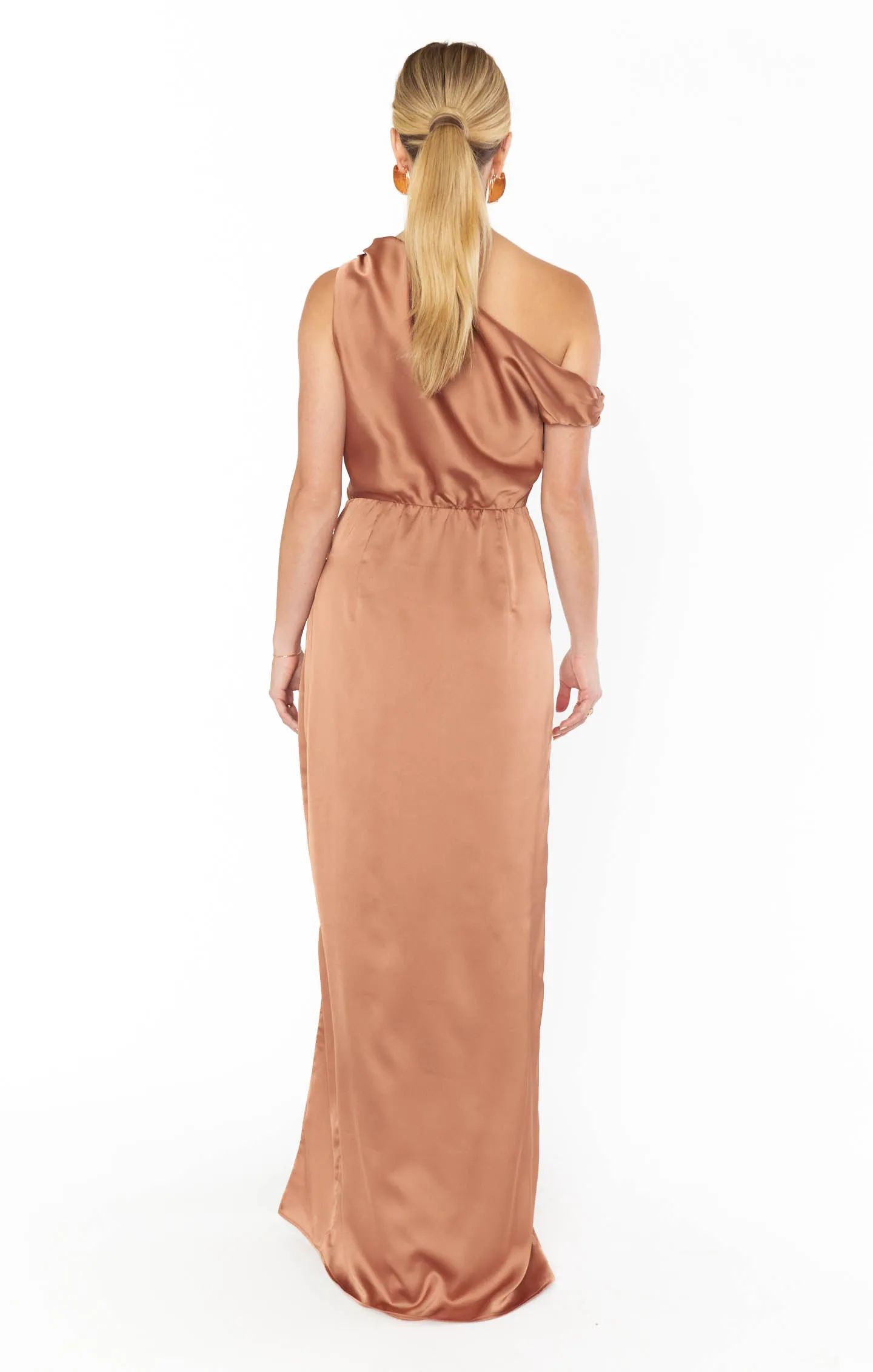 Jodie Dress ~ Copper Luxe Satin