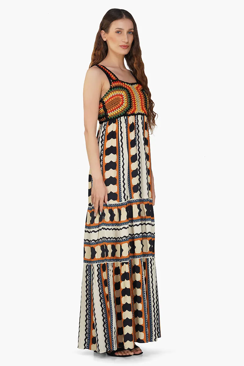 Jungle Cheetah Printed Strap Dress