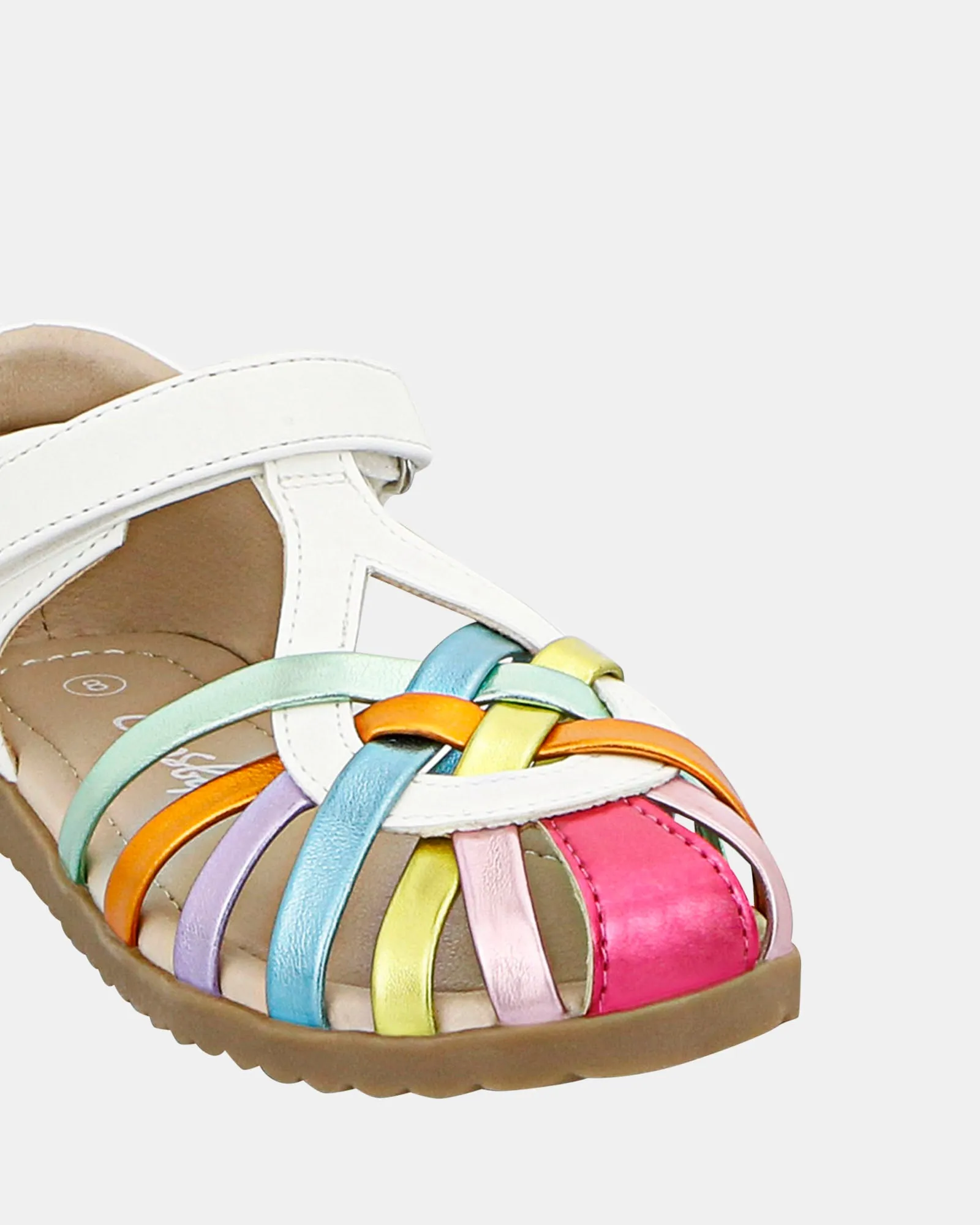 Keira White/Metallic Multi