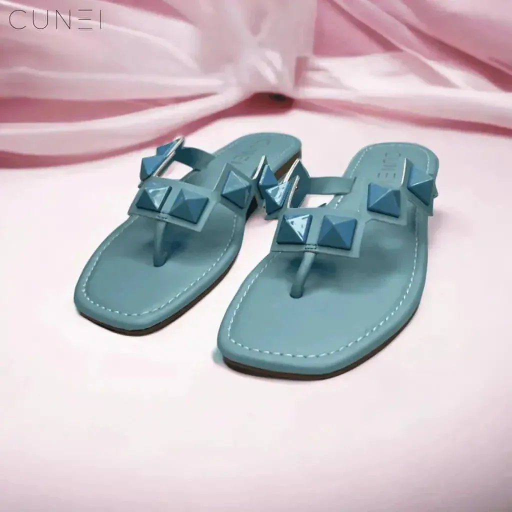 Light Blue Stud Flats