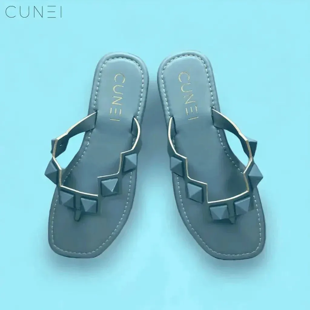 Light Blue Stud Flats