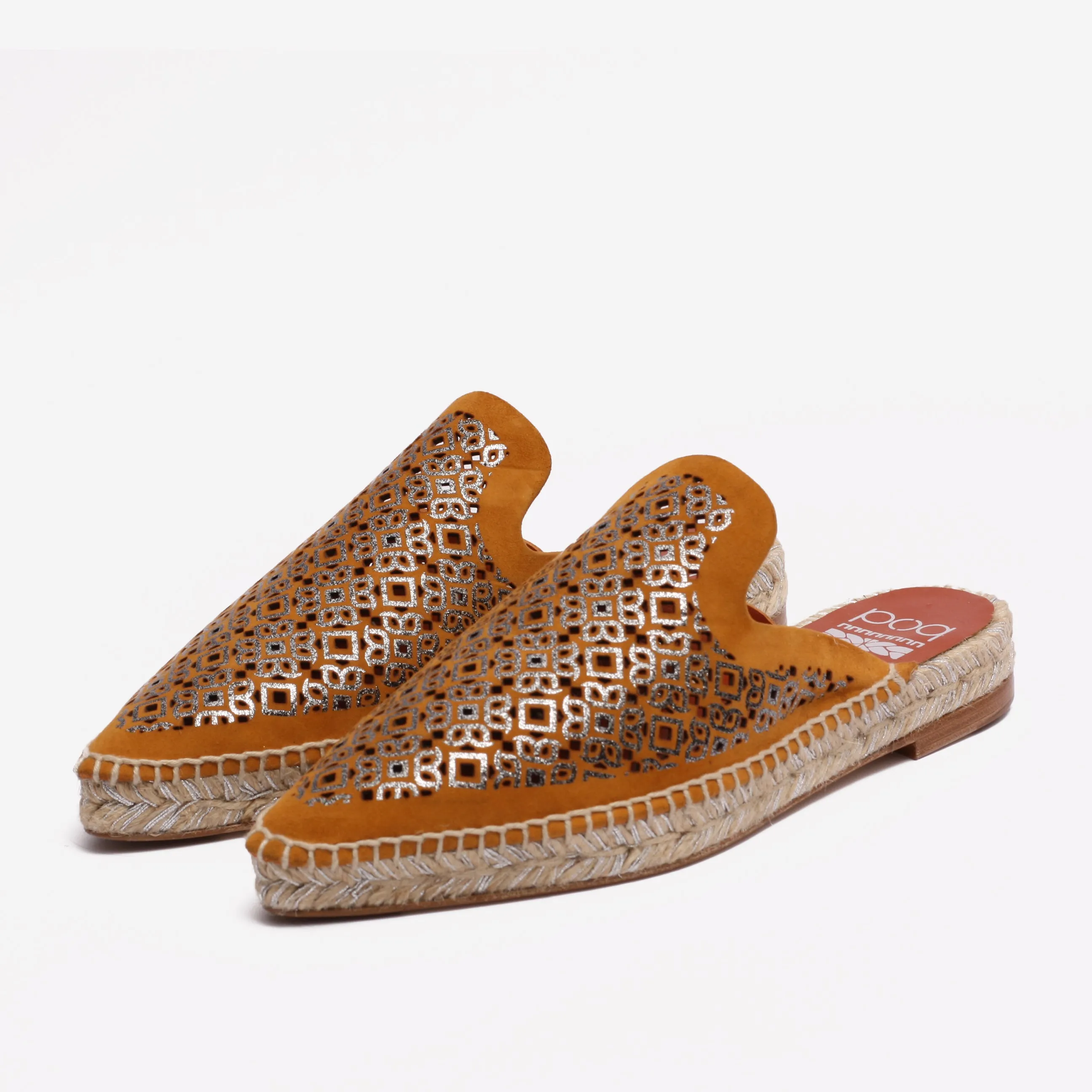 Luxury Espadrilles Women Sandals Marrakech Caramel Brown Genuine Suede