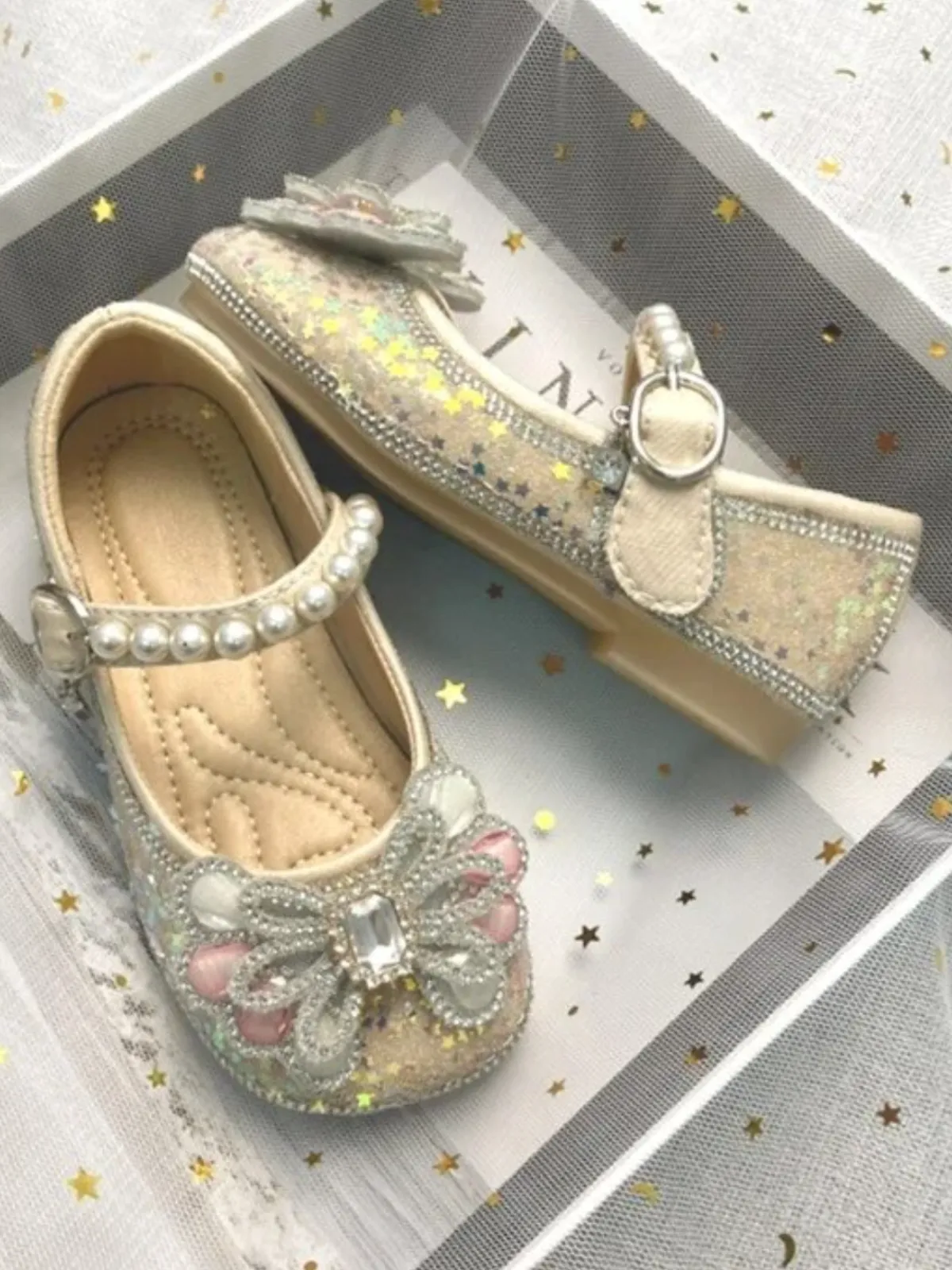 Made To Shine Star Embellished Mary Jane Shoes By Liv and Mia