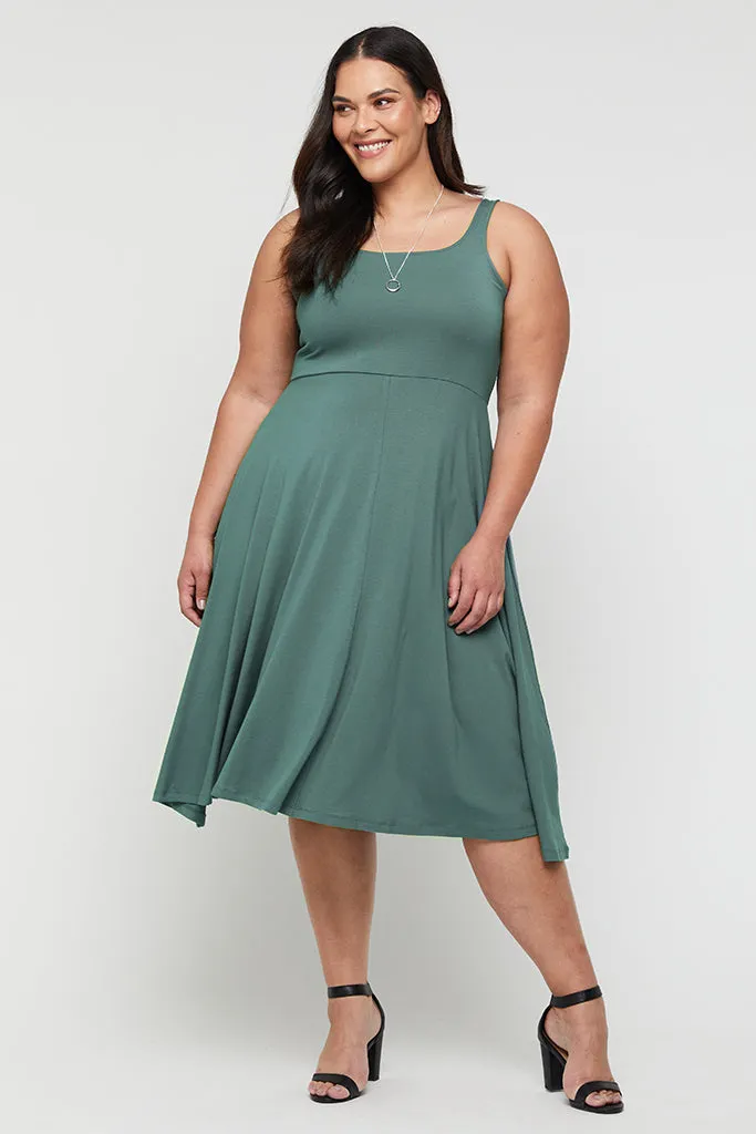 Melanie Dress - Silver Pine