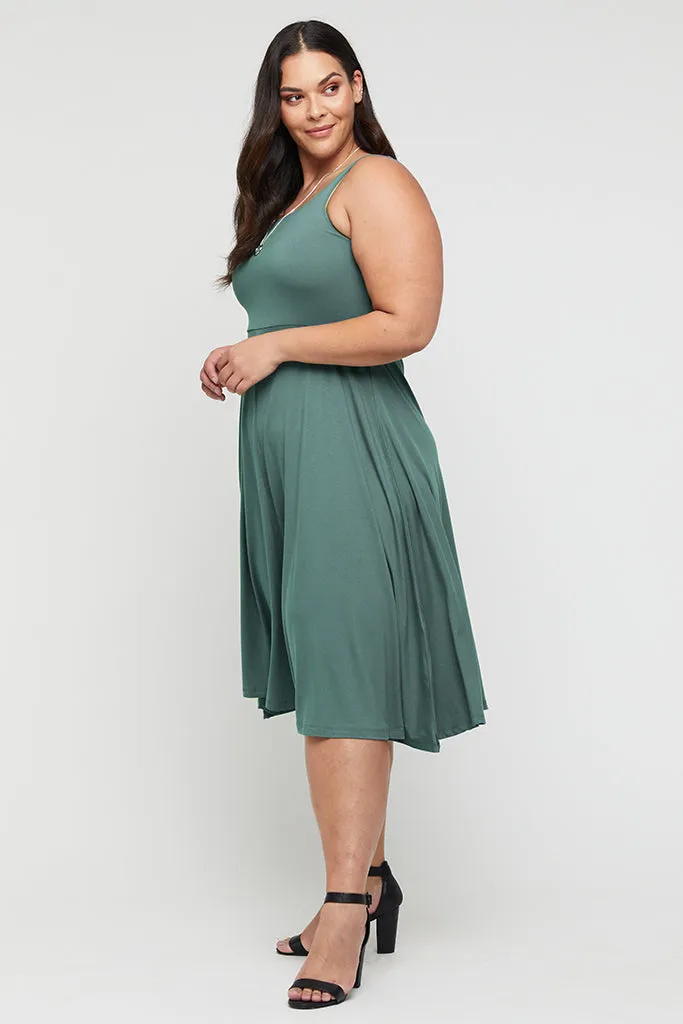 Melanie Dress - Silver Pine