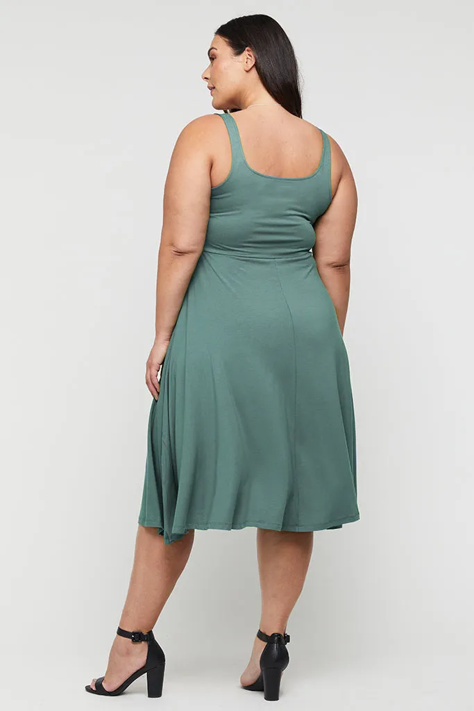 Melanie Dress - Silver Pine