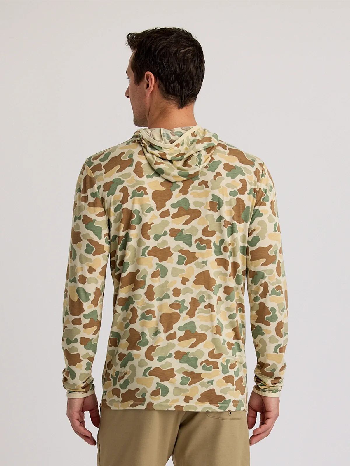 Men's Bamboo Lightweight Hoodie - Vintage Camo