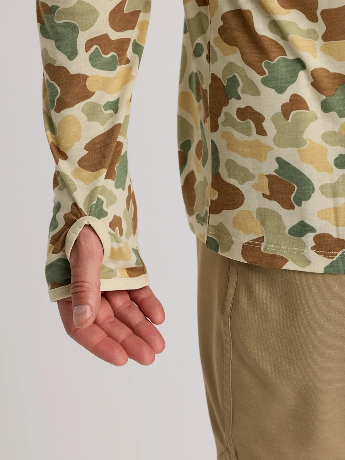 Men's Bamboo Lightweight Hoodie - Vintage Camo