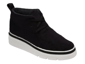 Mid Top Wool Sneaker - Black