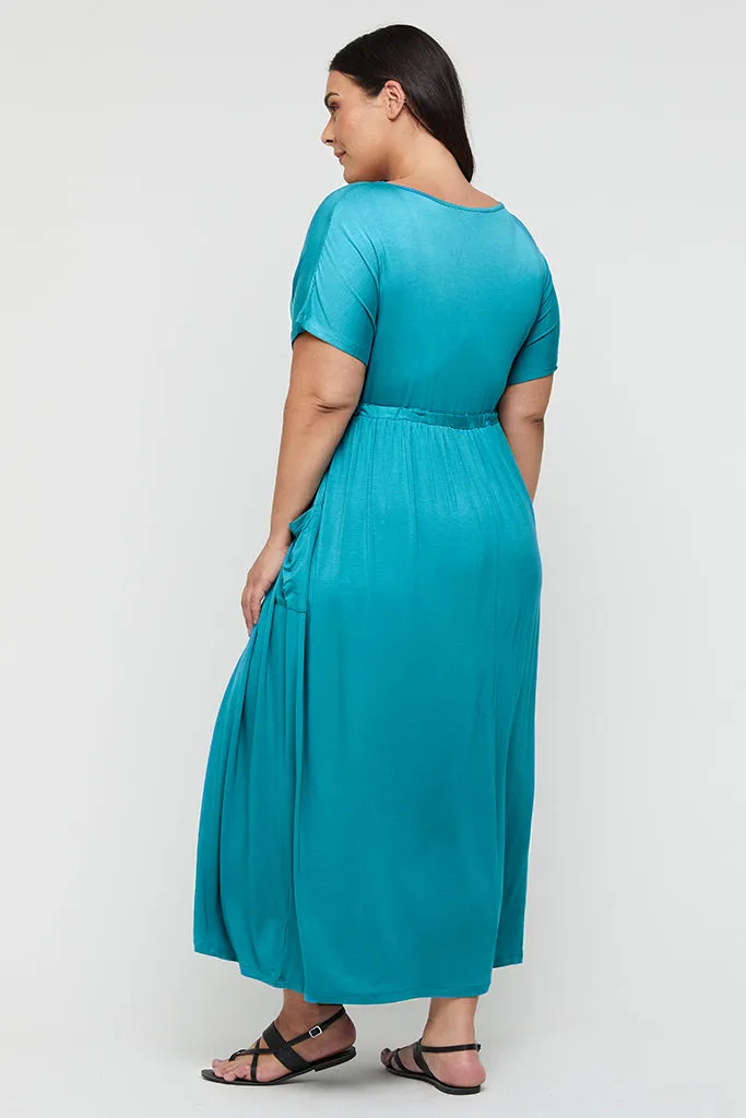 Mila Maxi Dress - Teal