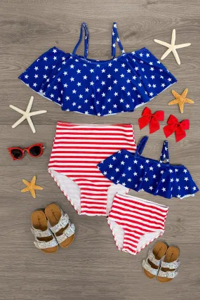 Mom & Me - Stars & Stripes Bikini