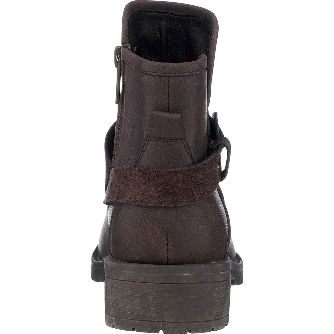 Moto Brown Ankle Bootie