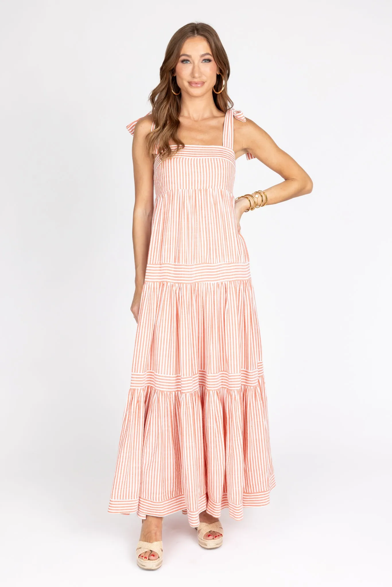 Nellie Dress- Coral