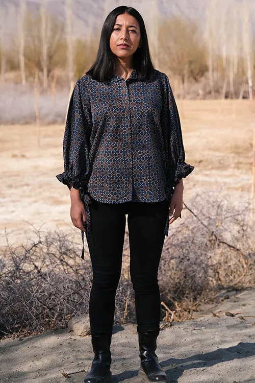 Okhai 'Storyteller' Pure Cotton Hand Block Printed Shirt