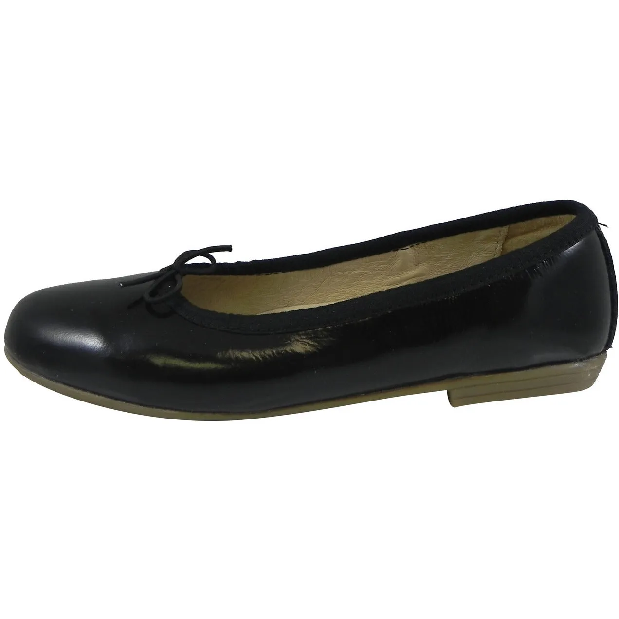 Old Soles Girl's 400 Black Patent Brule Flat