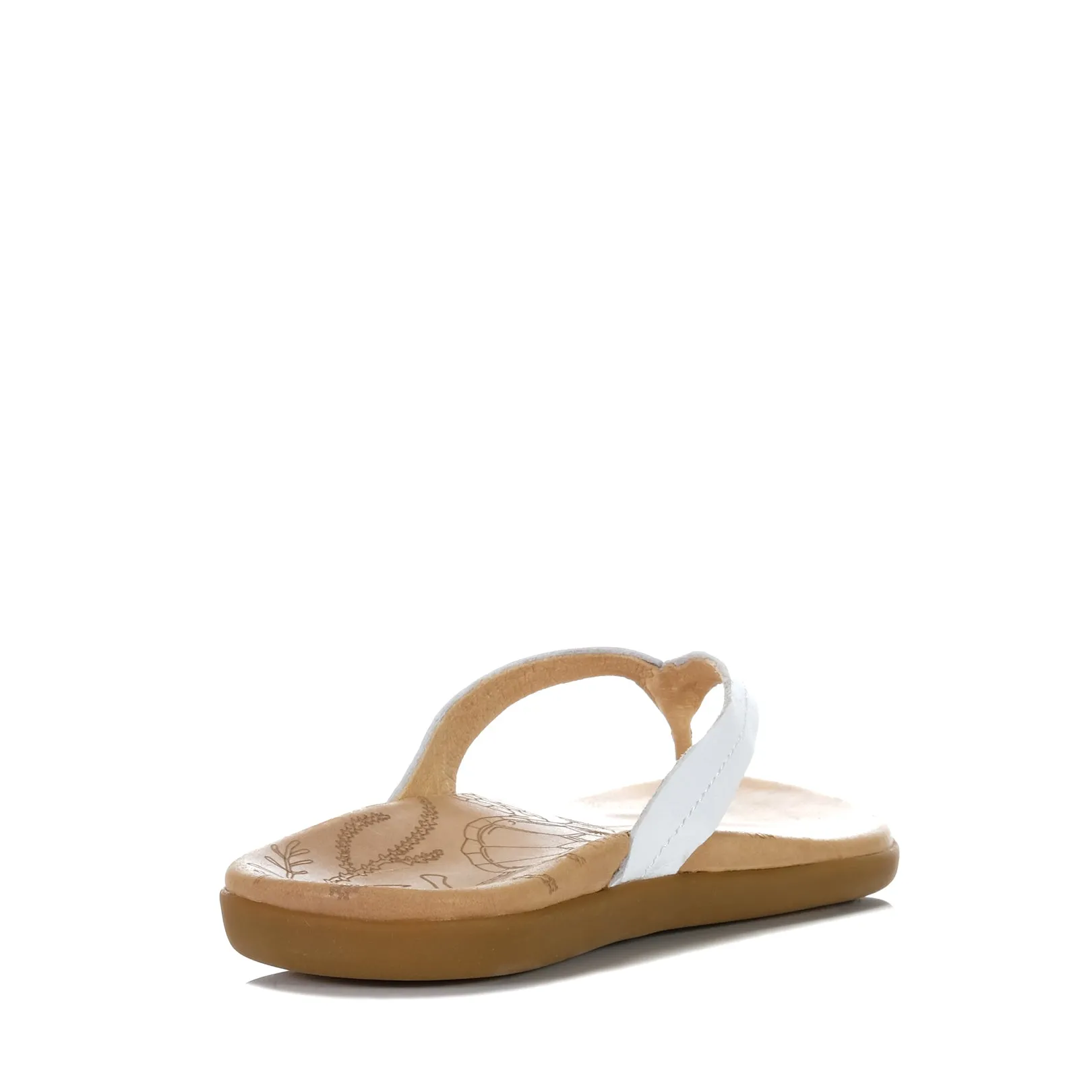 OluKai Honu Bright White/Golden Sand