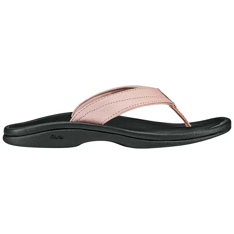 Olukai Women's 'Ohana Sandal - Petal Pink/Black 20110-3P40