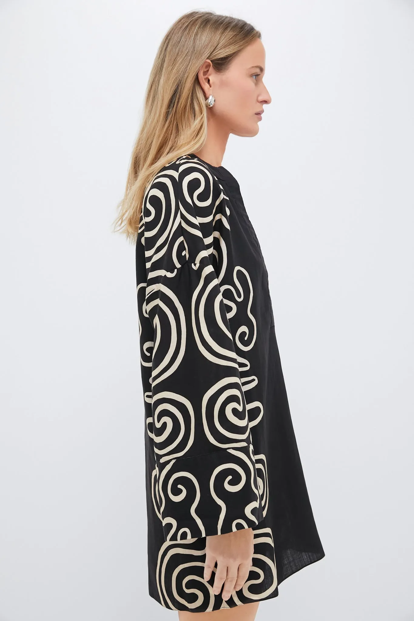 Ouro Black and White Siena Dress