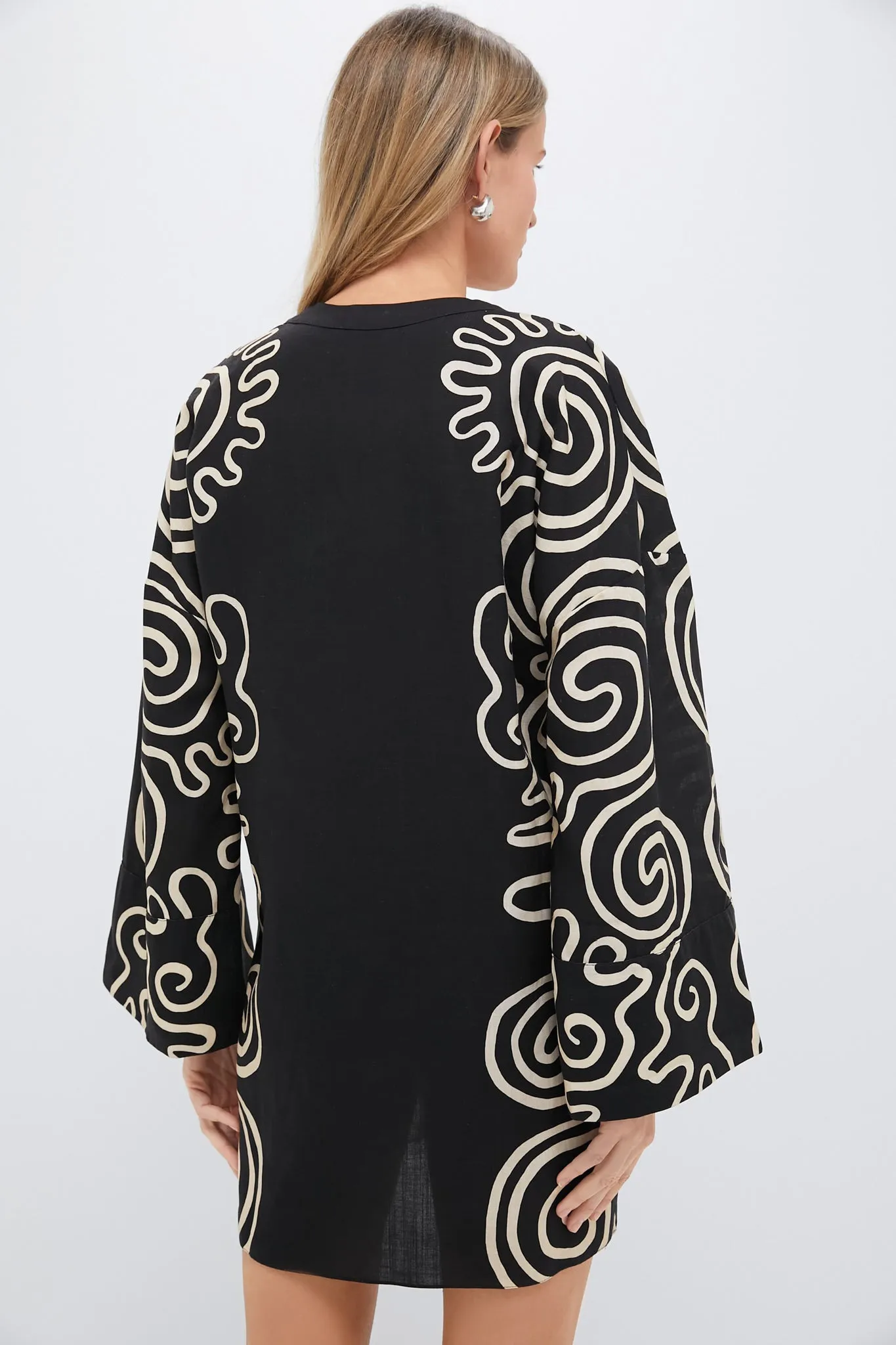 Ouro Black and White Siena Dress