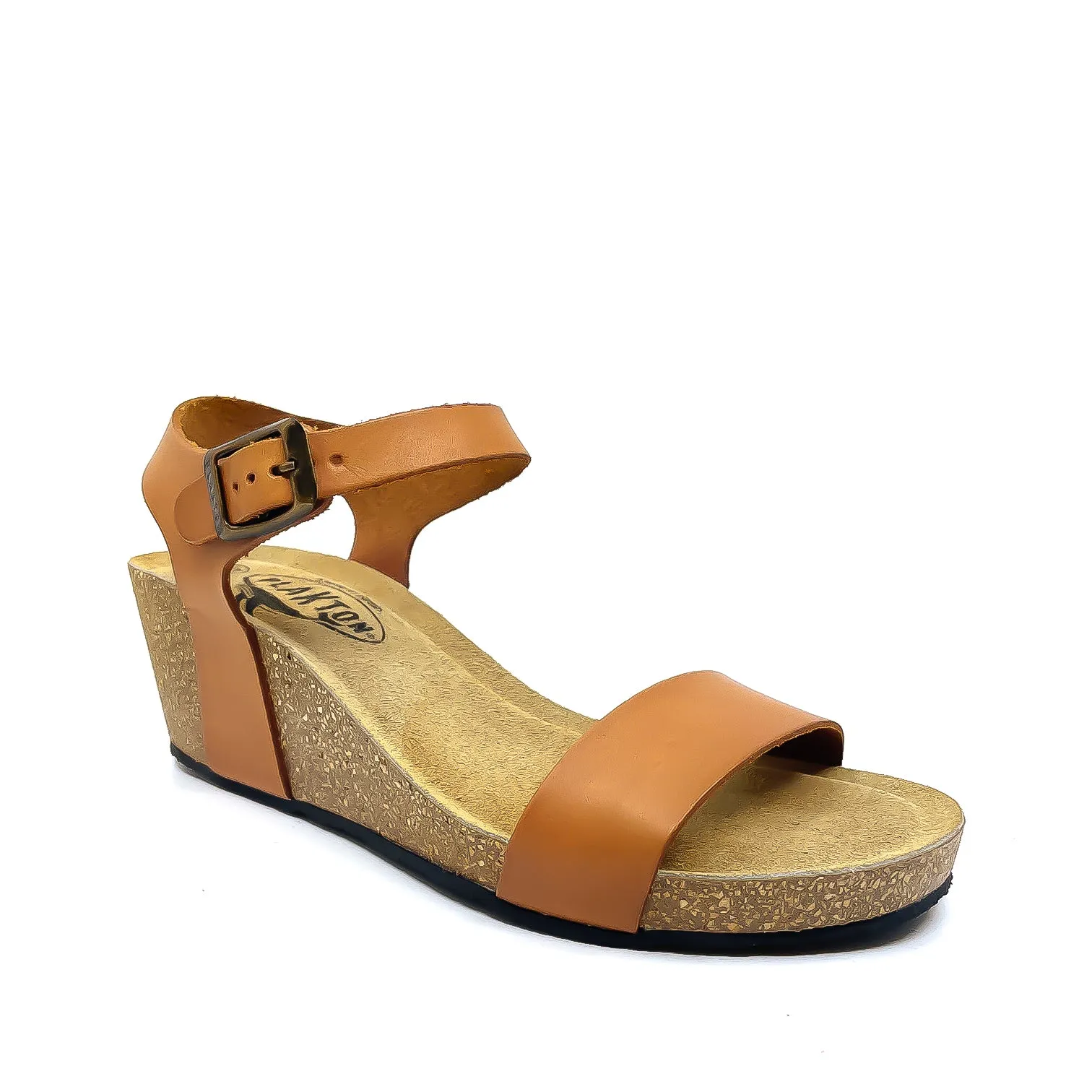 Plakton 363023 Tan Wedge Sandals