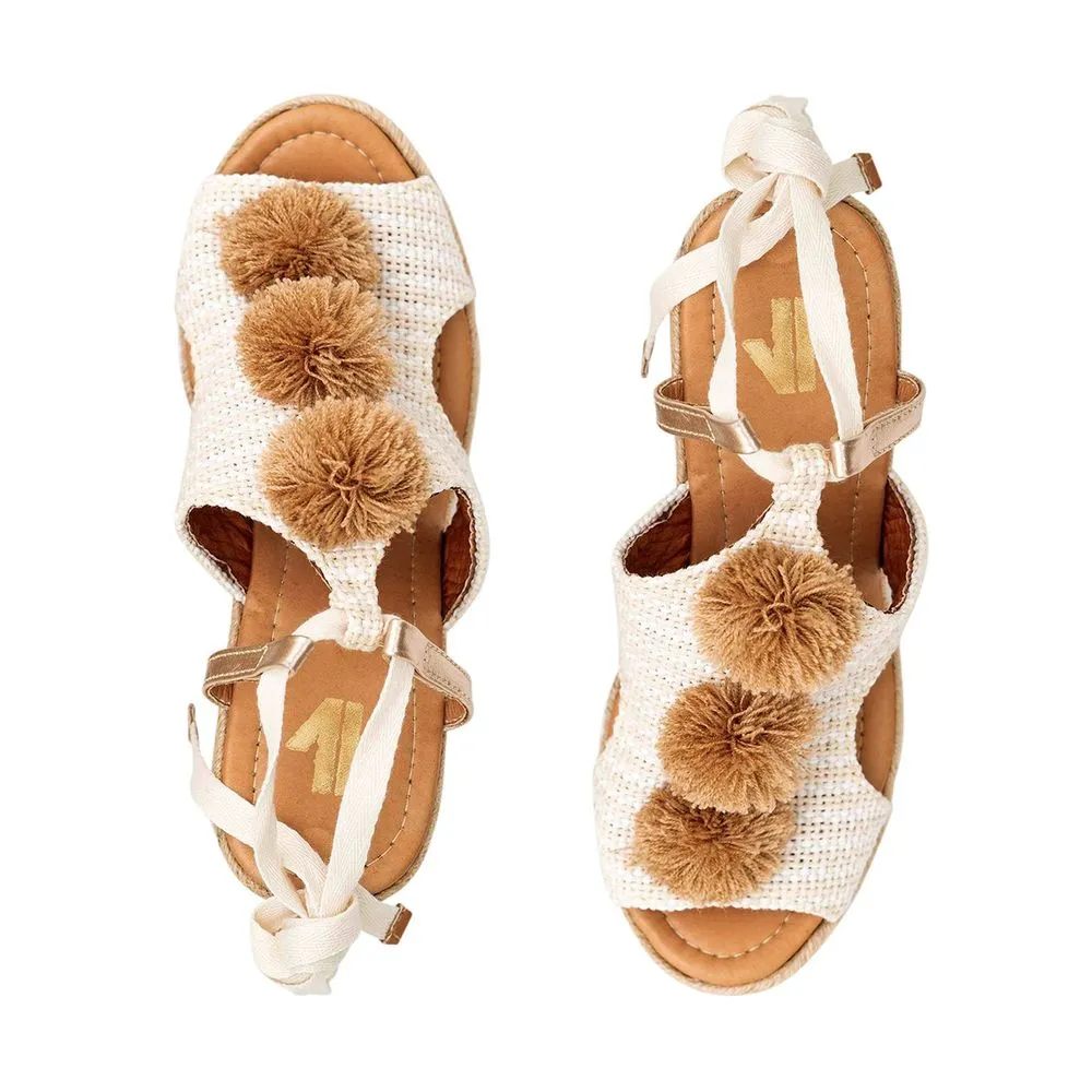 Platform Espadrille Silva Cobos Carioca Beige