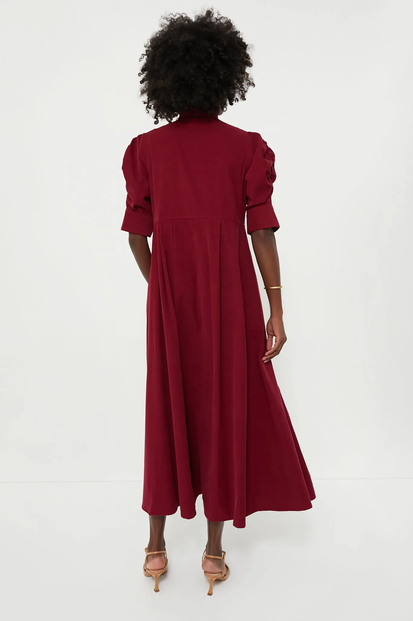 Plum Venetia Midi Dress