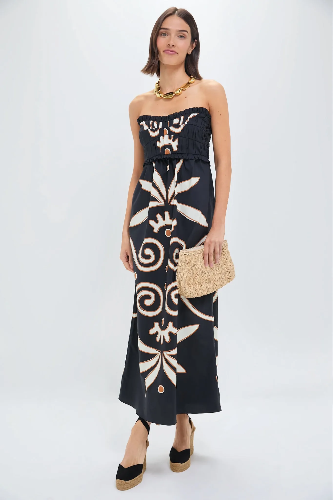 Preco Black and White Lucena Dress