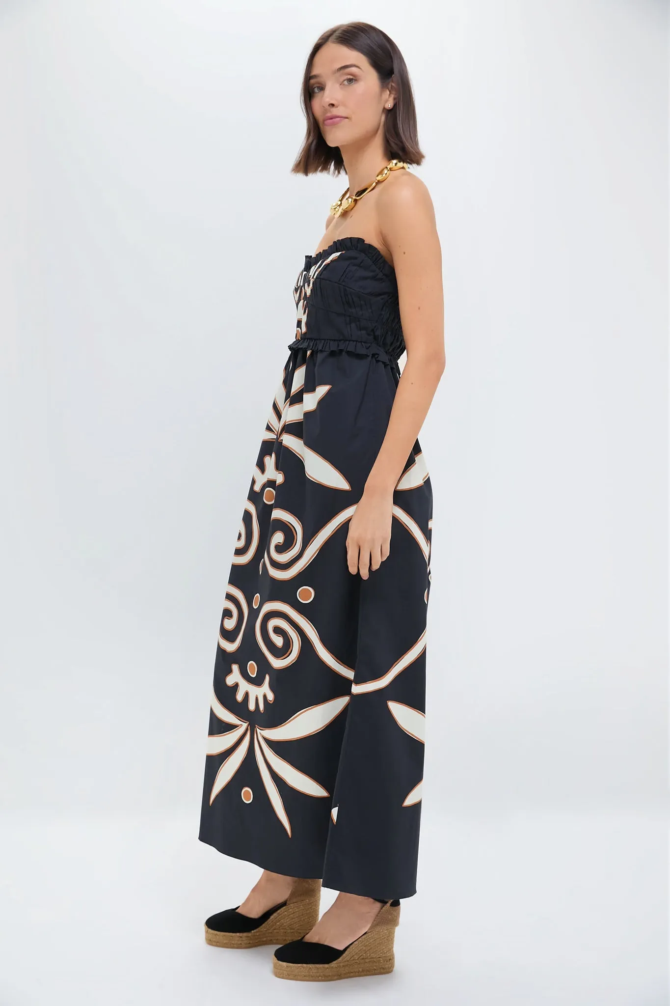 Preco Black and White Lucena Dress