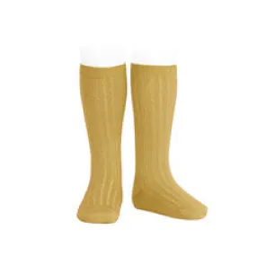 Ribbed Socks Mustard