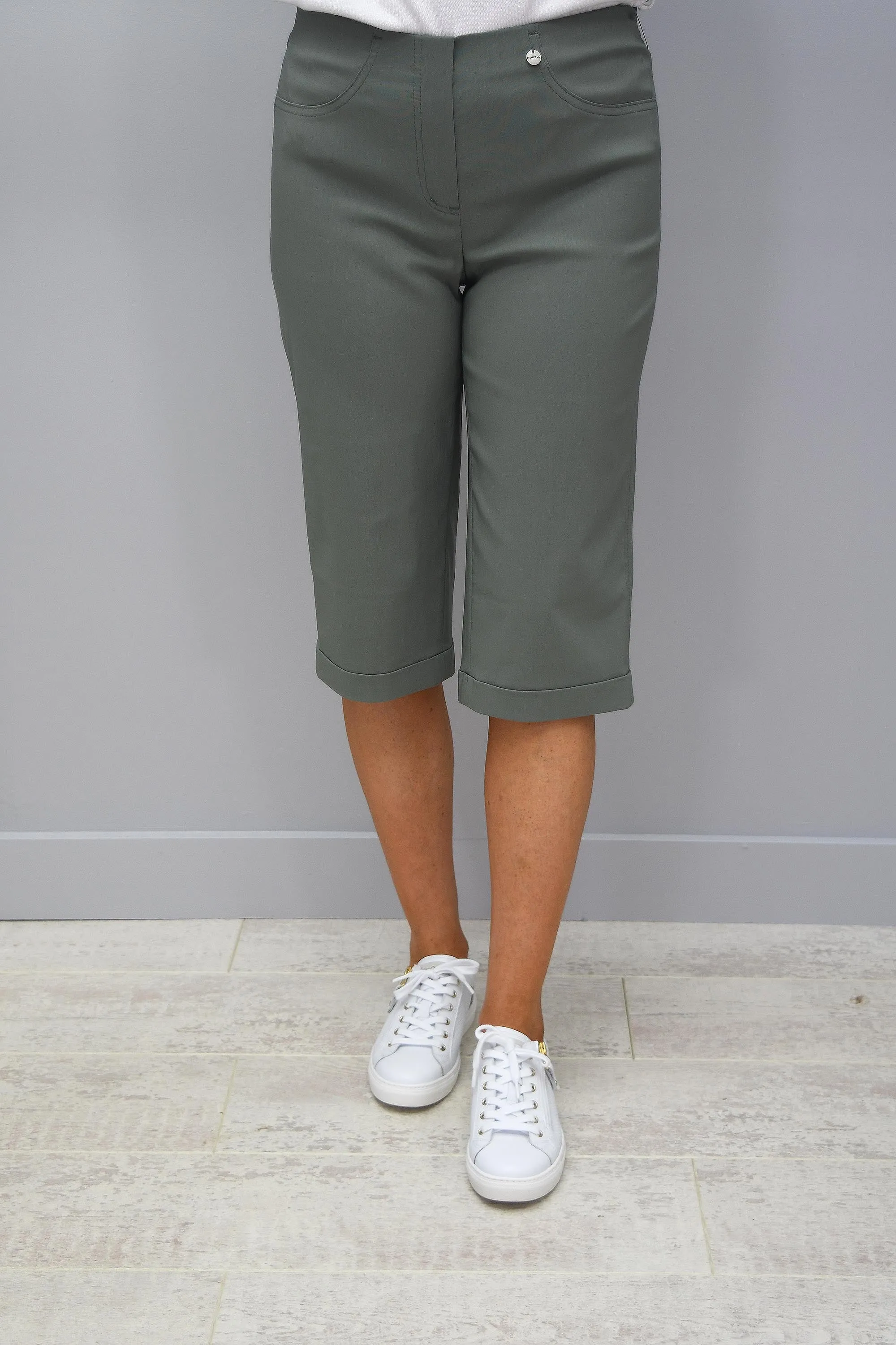 Robell Bella Army Green Shorts - 51625 5499 881