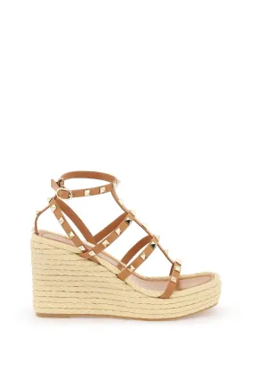 Rockstud Studded Leather Espadrilles