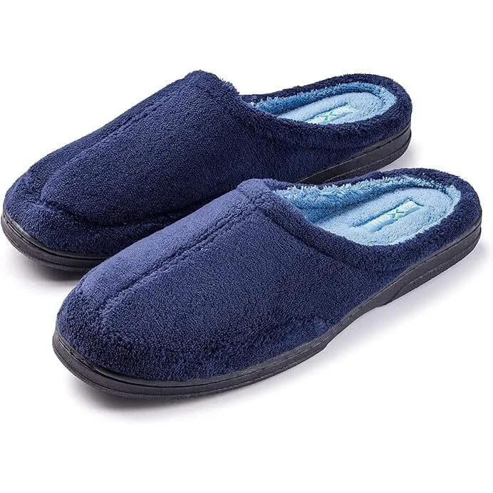 Roxoni Men's Slipper Cozy Clog Durable Comfort Slip On House Shoes