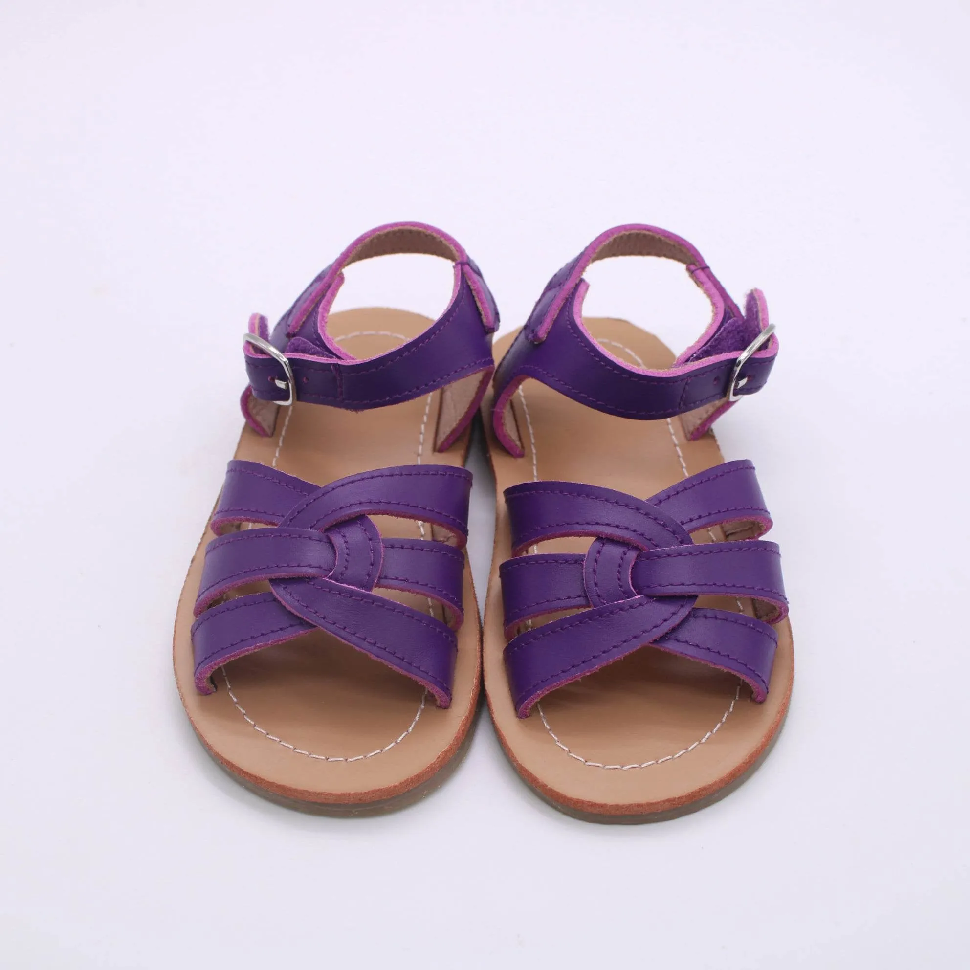 RTS: Vegan Leather Strappy Sandals-