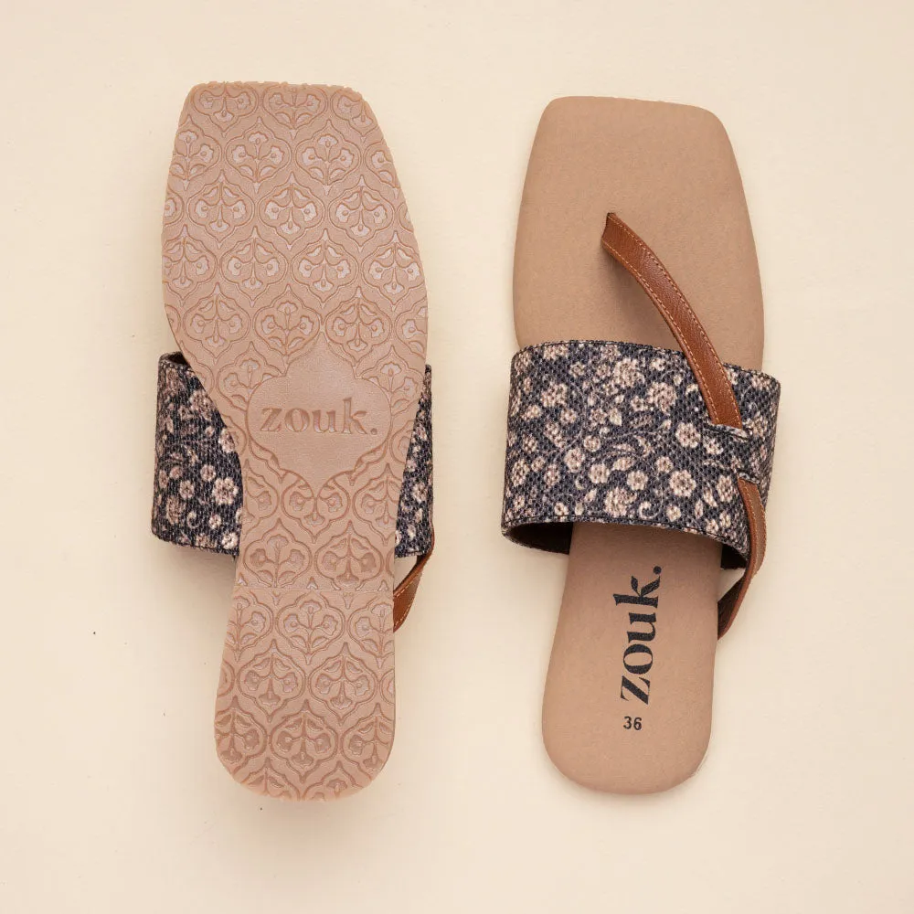 Sanjan Jaali Side Toe Flats